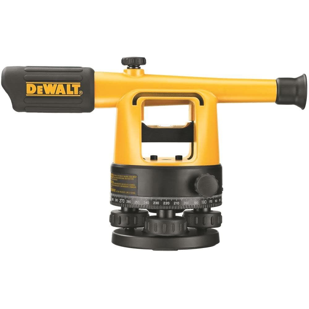 DEWALT Transit Level, Surveying Tool with Tripod and Rod, 20X Magnification (DW090PK)