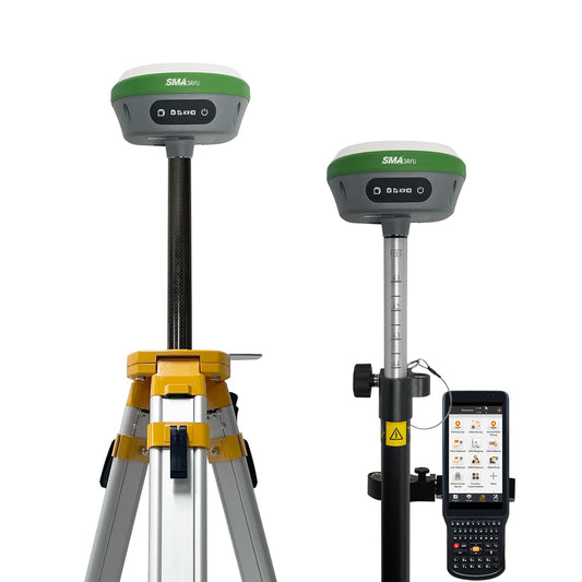 SMAJAYU Surveying Equipment, NOAA Certificated SMA26 GNSS IMU RTK GPS Rover Base Handheld Collector with Survey Software, 1408 Channels and 1cm Accuracy(Exclude Tripod&Pole)