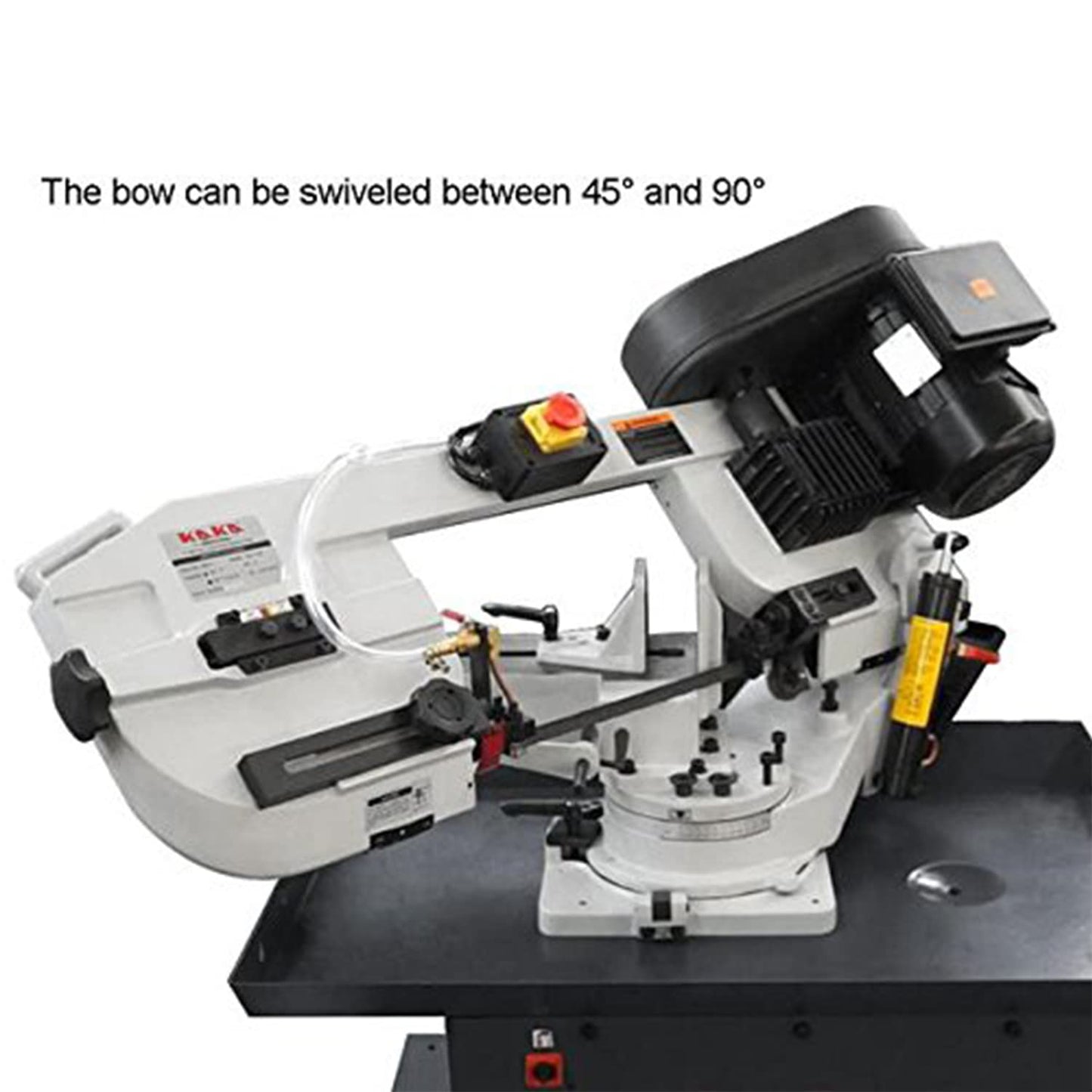 KAKA INDUSTRIAL 7"X12" Swivel Bow Metal Band Saw,swiveled between 45° and 90°Solid Design, BS-712R with 1.5HP motor 115V 1PH