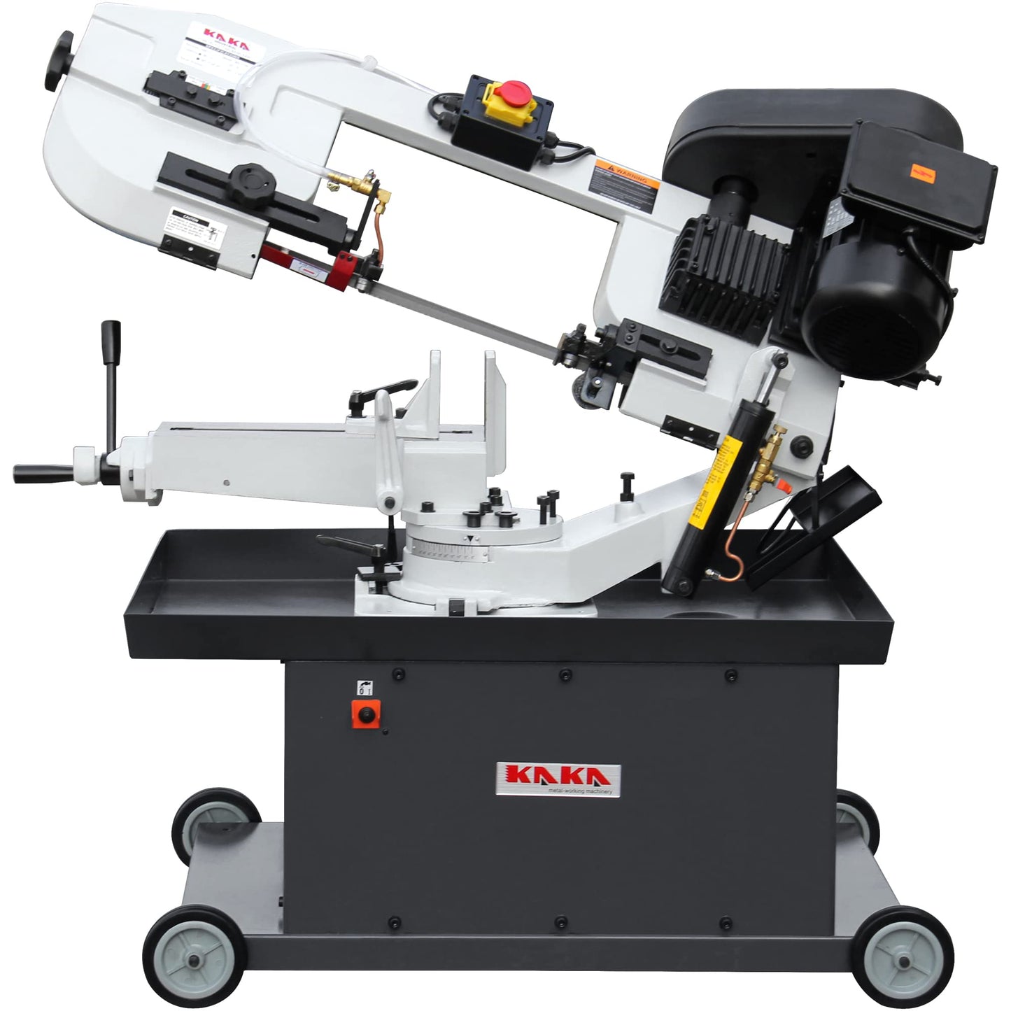 KAKA INDUSTRIAL 7"X12" Swivel Bow Metal Band Saw,swiveled between 45° and 90°Solid Design, BS-712R with 1.5HP motor 115V 1PH